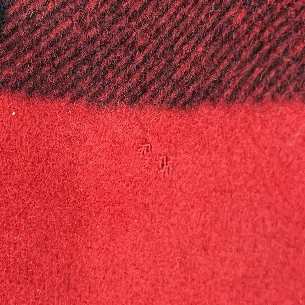 J Crew Womens 2 Red Black Buffalo Plaid Wool‎ Peacoat Fall Lumberjack - Picture 11 of 16